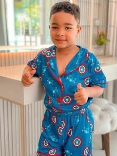 Pijama Americano - Capitão América