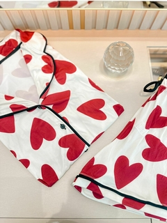 Pijama Conforto - Coração Vermelho