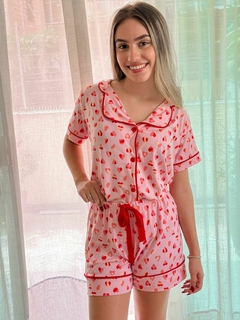 Pijama Aconchego - Coração Rosa