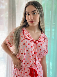 Pijama Aconchego - Coração Rosa - comprar online