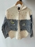 Campera de diseño paño y jeans - comprar online