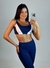 Top Azul com Branco - Way