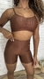 Conjunto Canelado Marrom na internet