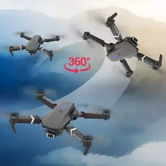 Drone profissional e88 4k grande angular hd 1080p câmera wifi fpv altura segura na internet