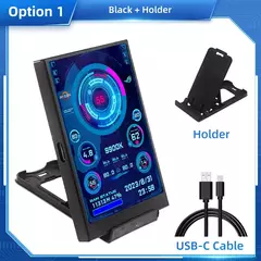 IPS Tipo C Tela Secundária para Computador, CPU, GPU, RAM, Display HDD, 320x480 - comprar online