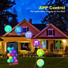 400leds luzes de cortina inteligentes bluetooth app led string rgb luzes de fada - MODERNO TECH