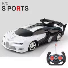 Controle Remoto Racing Car Sports para Crianças, Veículo de Alta Velocidade, V