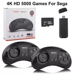 Console de jogos retrô 4k sg800, sem fio, 2.4g, embutido, 5000 jogos clássicos na internet