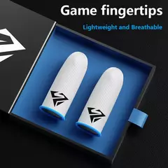 Jogo Touch Screen Finger Sleeve, Respirável Gaming Fingertips para PUBG, Luvas na internet