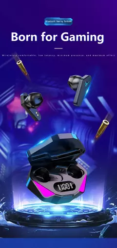 X15 TWS Gaming Earbuds com Microfone, Sem Fio, Fones De Ouvido Bluetooth, Baixo na internet