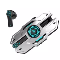 Mecha estilo sem fio gaming fone de ouvido tws bluetooth 5.3 baixa latência jog - loja online