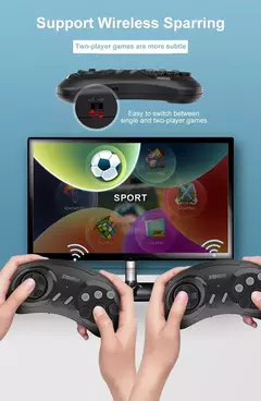 Console de jogos retrô 4k sg800, sem fio, 2.4g, embutido, 5000 jogos clássicos na internet