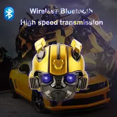Transformadores originais alto-falantes bluetooth cabeça bumblebee alto-falante - loja online