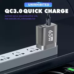 Total 65w gan pd carregador usb c adaptador de carregamento rápido para iphone - loja online