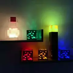 Criativo brownstone tocha led night light usb recarregável sala de jogos decora - MODERNO TECH
