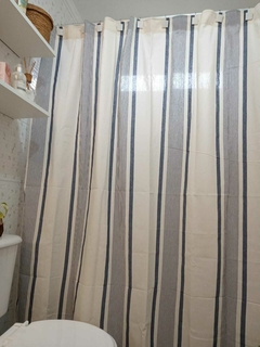 Cortina baño rayas
