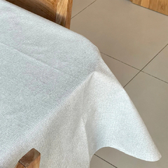 Mantel impermeable simil lino beige