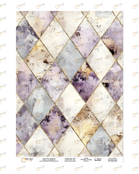 VP003/1 - coleção Shabby Vintage Purple - comprar online