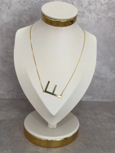 Colar Veneziana com Letra Inicial