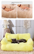 Imagem do Sofá pet luxo de pelúcia Super macio, quente Cat Bed, destacável