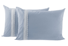 Kit de 2 fronhas travesseiro malha