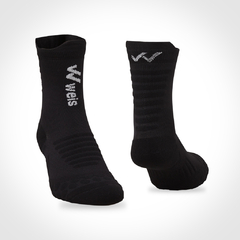 MEDIAS PERFORMANCE LONG SOCKS / NEGRAS-ROJAS (caja por docena)