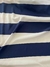 SILK CREPE CHINE (100% SEDA, Larg. 1,30) - LISTRADA AZUL na internet