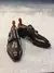 Imagem do Fivela de cinto marrom decorado sapatos masculinos penetração em couro genuíno