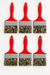 Trincha Simples 4" Gris com Cabo Vermelho - Compel - comprar online