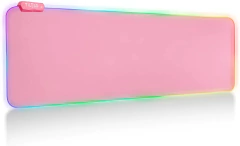 Mouse pad para gamer, mouse rápido, led, 7 linhas rgb, 300mm x 800mm - comprar online