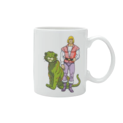 Caneca De Porcelana Branca He Man 300ml Urban (1961)