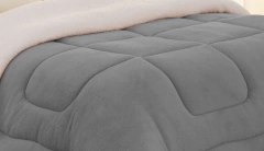 Coberdron 26059cinza Marilak Sherpa e Manta Cinza 26059 - comprar online