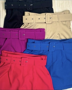 Short alfaiataria com cinto - comprar online