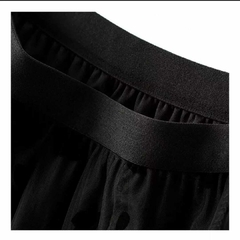 Saia Feminina Longa Floral Tule 2 Camadas - Secret Garden Oficial