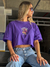 CROPPED HUMAN CULTURE ROXO - comprar online