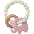 MORDEDOR EM SILICONE E BAMBU ELEFANTE ROSA - comprar online