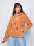 Imagem do Moletom C/ Estampa Lisa de Pelúcia Fashion Casaco Feminino Moderno P/ Inverno e