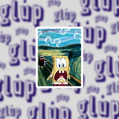 Sticker Bob Esponja grito - comprar online
