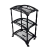 Organizador Vertical Triplo Fruteira Preto 3 Andares