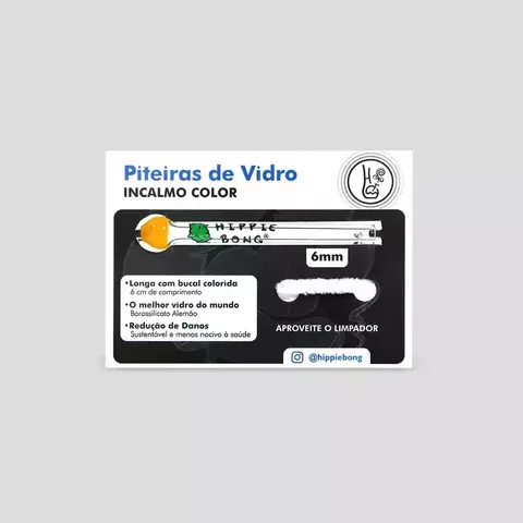 Piteiras de Vidro Incalmo Color Hippie Bong - Round