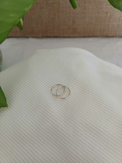 Aros argolla fina PLATA 925