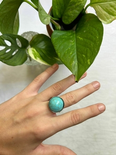 Anillo cristal redondo
