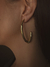 Argola oval pontiaguda bold em Ouro 18k na internet