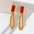 Brinco elo com cristal Sophia em Ouro 18k - comprar online