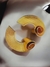 Brinco Meia Argola espiral OURO