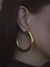 Argola Aro texturizado em Ouro 18K