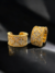 Piercing Fake trevo cravejado em Ouro 18k