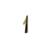 NUMERO 1 PRETO COM DOURADO - EMAVE