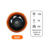 RODA PARA RODIZIO DE PVC LARANJA 4 POLEGADAS 100KG - AJAX - comprar online