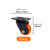 RODIZIO GIRATORIO 2 POLEGADAS DE PVC LARANJA GL 210 PVC 50KG - AJAX na internet